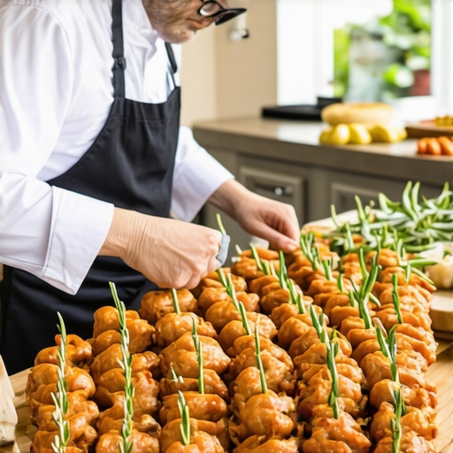 Wedding reception featuring private chef and customized gourmet dishes.