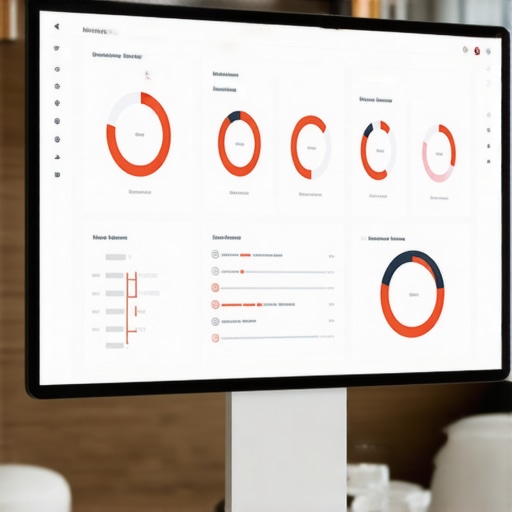 Luxury wedding coordination dashboard showing live service data and analytics.