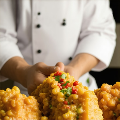 Luxury wedding culinary scene Private chef preparing gourmet dishes at a wedding