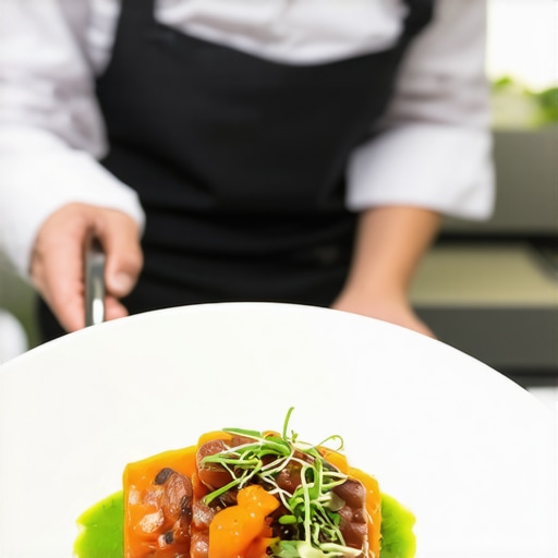 Wedding catering team using digital tools for coordination