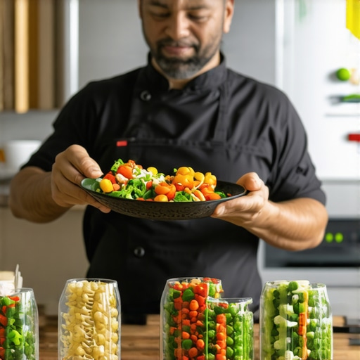 Sustainable Wedding Catering Chef showcasing sustainable sourcing with local ingredients and eco-friendly serveware