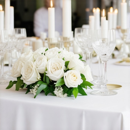Wedding reception featuring private chefs and professional servers in a luxurious setting