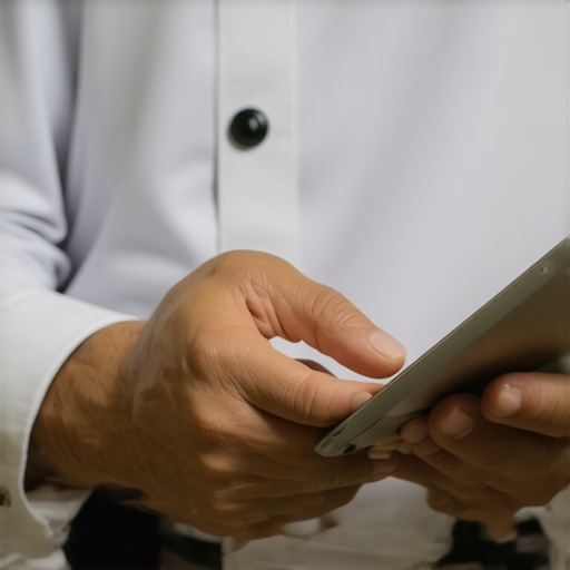 Smart Wedding Catering Coordination Wedding staff using digital devices for service management