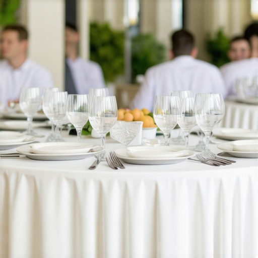 Wedding staff delivering personalized dishes at a wedding reception