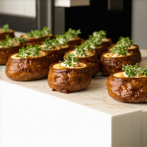 Catering staff monitoring food temperature with IoT sensors in a wedding setting.