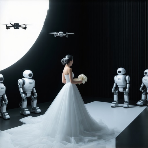 Advanced Wedding Logistics Technology Robotics and drone delivery supporting modern wedding event