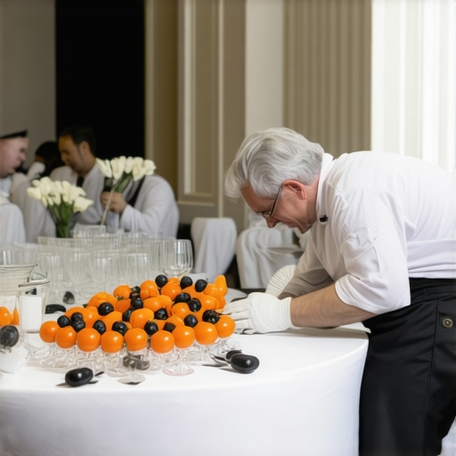 Private chef managing versatile staff during upscale event.