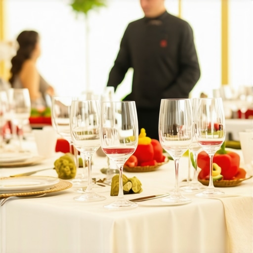 Wedding reception showcasing private chefs, AI-powered tools, and efficient staff