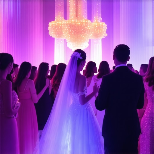 Interactive Wedding AR Experience Guests engaging with augmented reality features during a wedding celebration