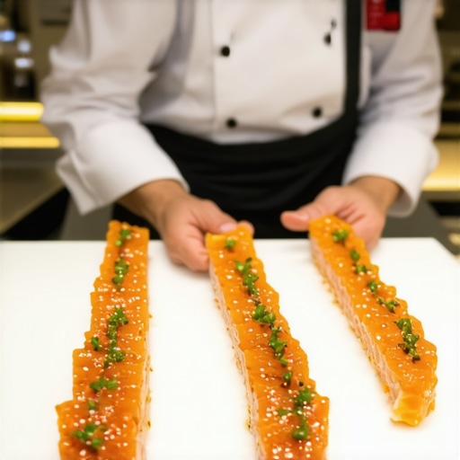 Chef creating customized dishes for a wedding celebration