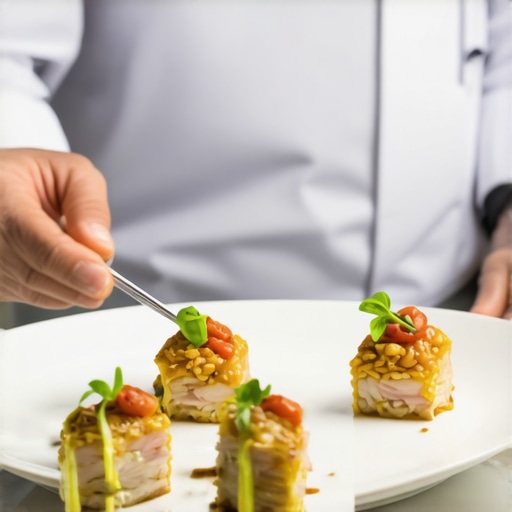 Chef preparing custom wedding cuisine for delivery