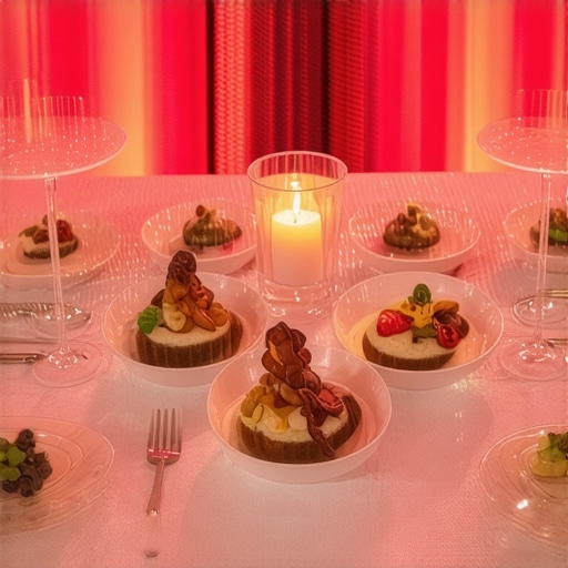 Sophisticated Wedding with Tech-Integrated Cuisine Wedding guests enjoying touchless dining experience with personalized gourmet food selection