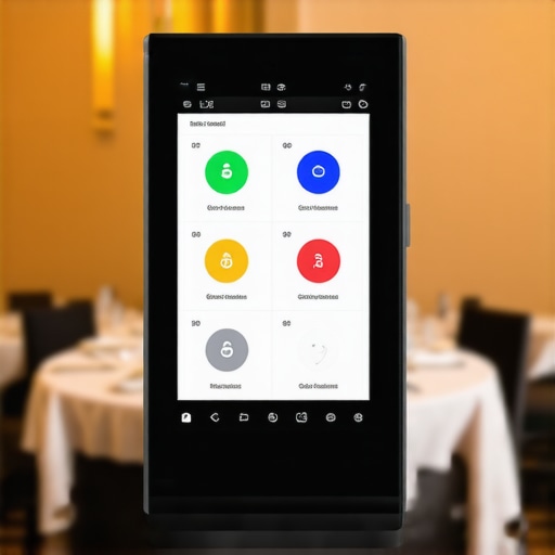 A digital screen showing real-time temperature data for event catering.
