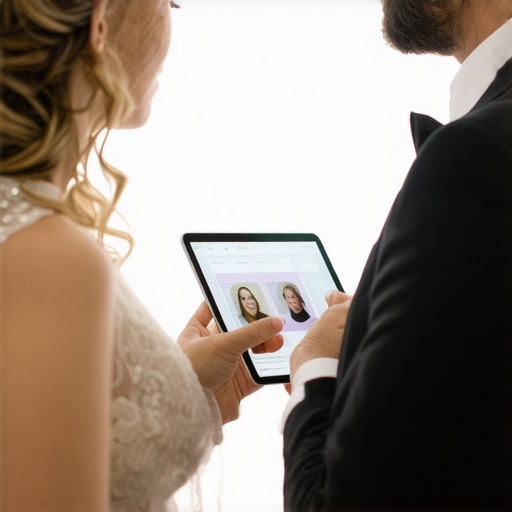 Wedding servers using tablets for personalized guest service
