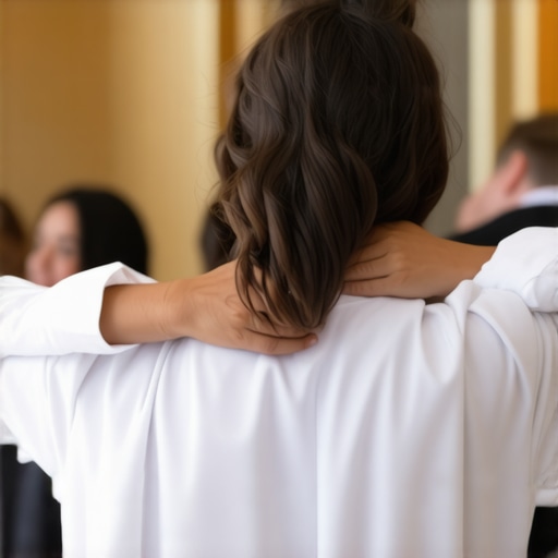 Event staff using wearable tech and AI tools during a corporate celebration