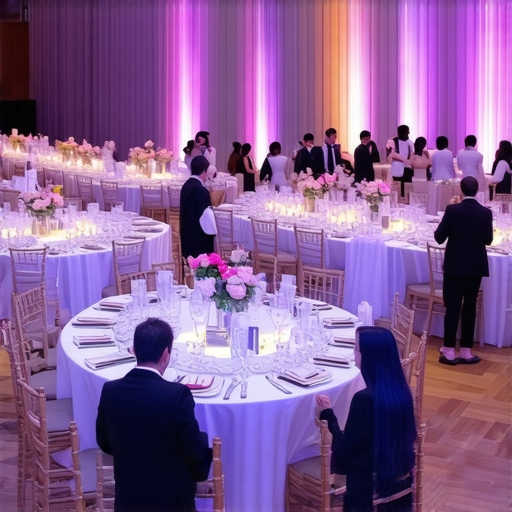 Wedding staff using augmented reality devices and IoT sensors for seamless service coordination