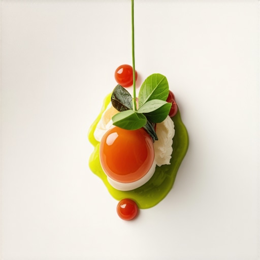 A beautifully arranged gourmet dish showcasing allergen-free ingredients in an elegant presentation