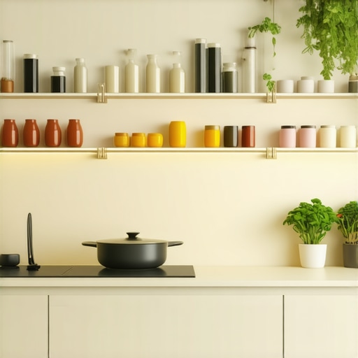 Modern culinary space equipped with advanced technology and sustainable ingredients.