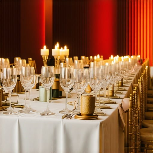 Servers providing personalized and discreet service at a luxurious private event.