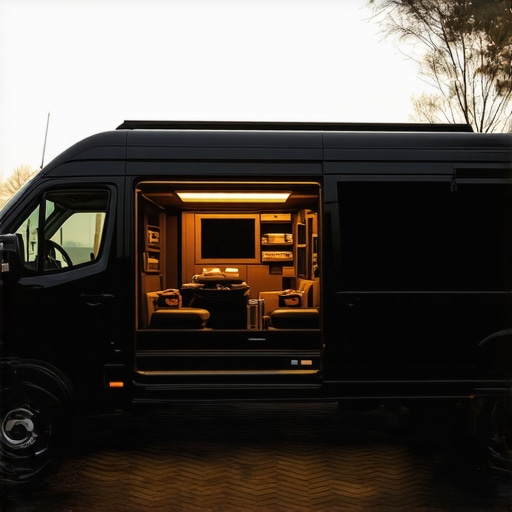 Luxurious private event delivery vehicle with climate controls arriving