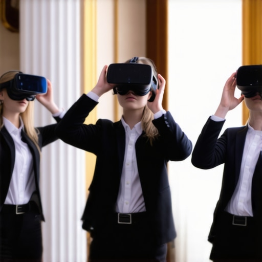 Servers undergoing immersive VR training for luxury events