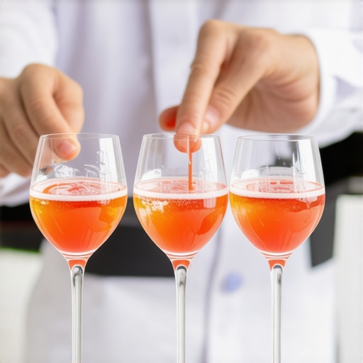 Professional servers presenting drinks at an elegant wedding event