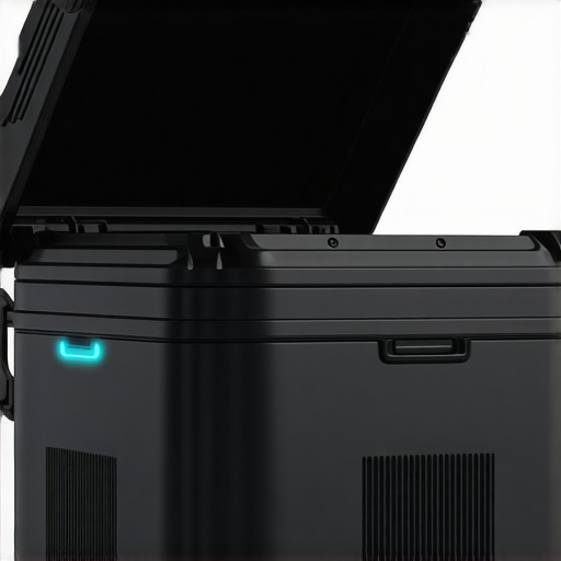 Futuristic smart food delivery container with sensors and temperature control