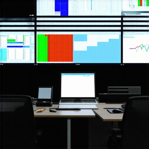 Control room displaying live data on event staffing and delivery coordination.