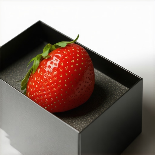 Illustration of innovative smart packaging with embedded sensors and temperature control for high-end cuisine