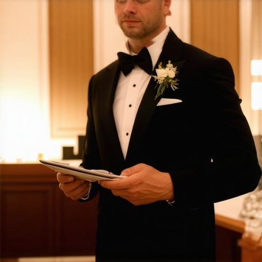 Wedding server providing attentive and personalized service