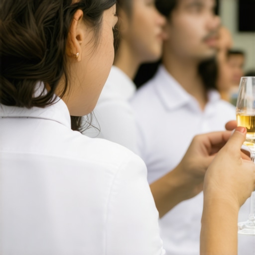 Wedding catering staff using biometric sensors to ensure alcohol safety