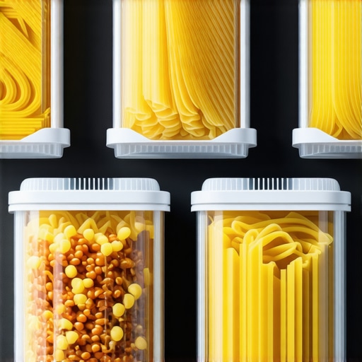 Futuristic smart packaging with sensors designed for optimal pasta transportation