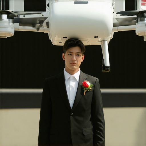 Drones and RFID devices used in wedding catering logistics