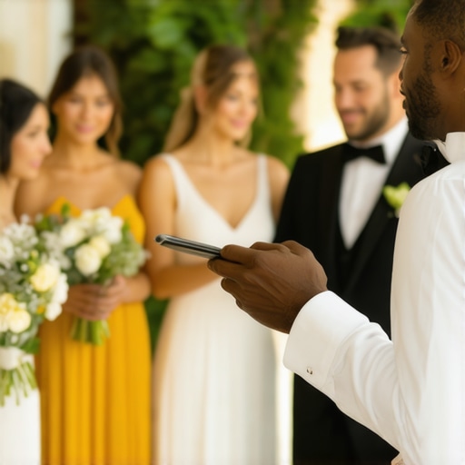 Wedding server using discreet digital device to personalize guest experience