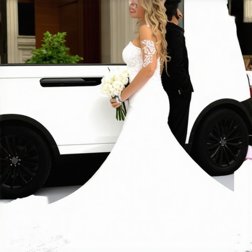 Luxury wedding delivery vehicles with professional couriers ensuring perfect timing