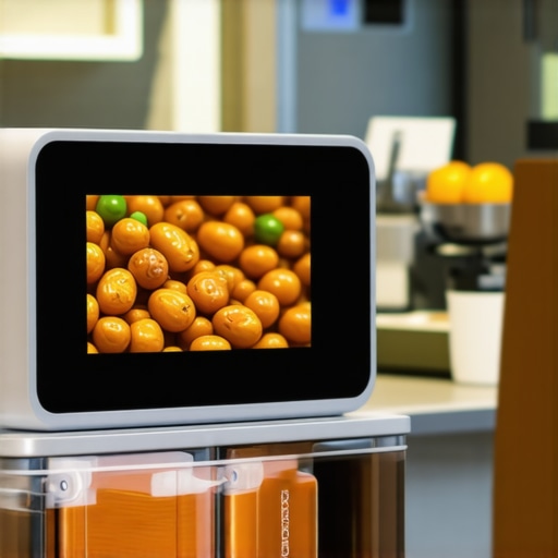 A futuristic catering container featuring smart seals and monitoring sensors, illustrating advanced leak prevention technology.