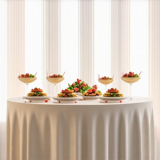Servers using augmented reality devices during a modern wedding meal
