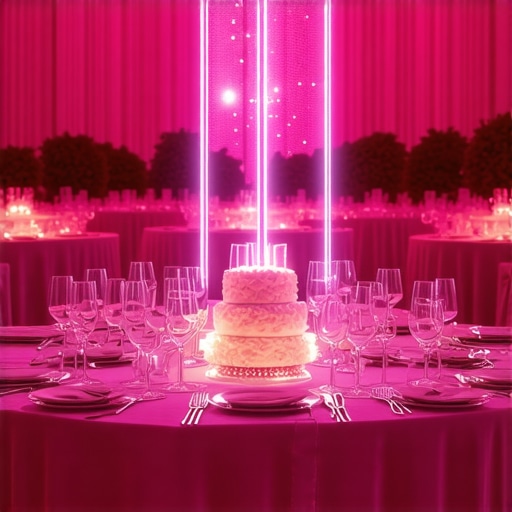 Wedding banquet showcasing innovative sensor and digital technology integration