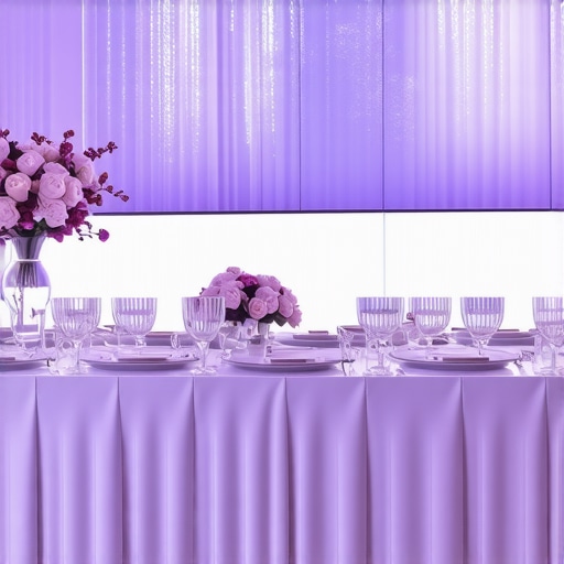 Luxury wedding catering with digital technology and sophisticated decor