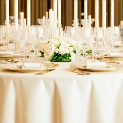 Servers providing exquisite catering services at a luxurious wedding reception.
