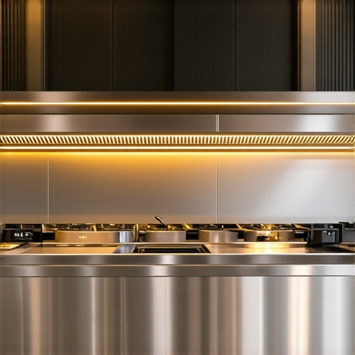 Innovative Kitchen Design for Wedding Caterers Modern wedding catering kitchen with ergonomic setup featuring smart appliances and flexible layout