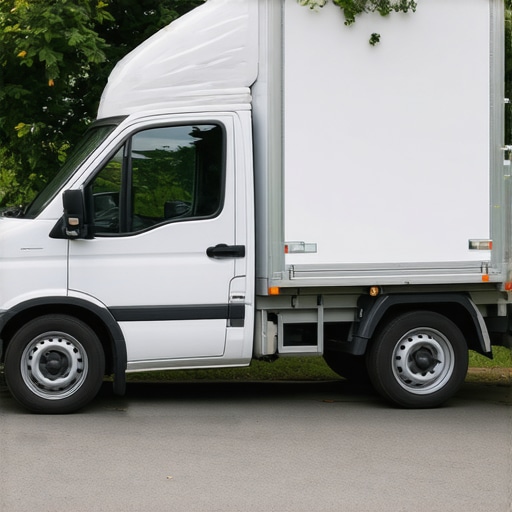 Delivery van with insulated catering containers at a wedding venue