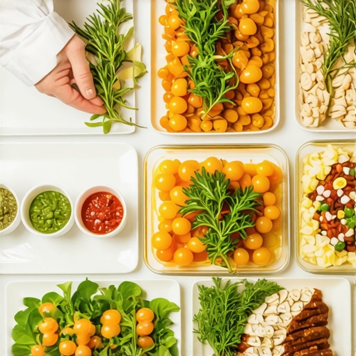 Chef preparing gourmet dishes with fresh seasonal ingredients at a wedding