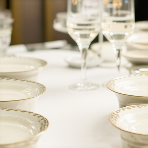 Elegant wedding catering table with professional servers and luxurious presentation.