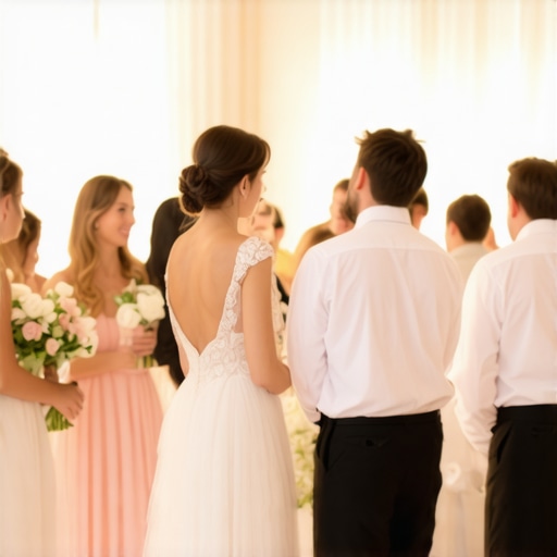 Luxury Wedding Reception Service Servers in formal attire providing attentive service at a luxurious wedding