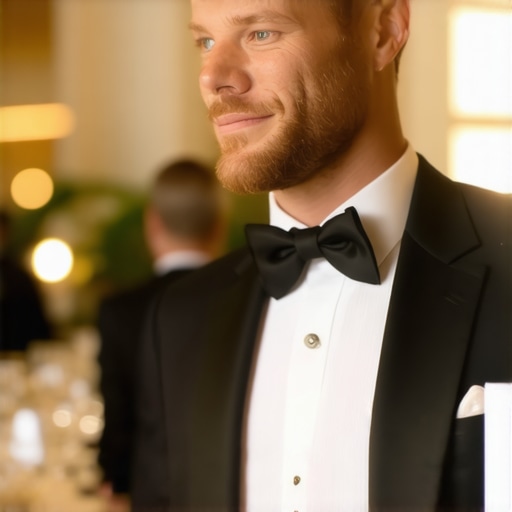 Wedding server providing exquisite service at a high-end event