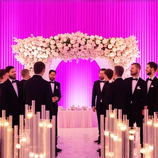 Luxury Wedding Service Coordination Professional wedding servers presenting guests with cuisine in an upscale venue.