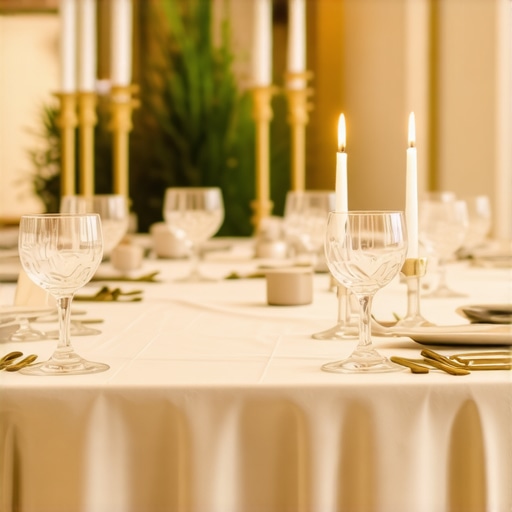 Attentive staff providing high-end wedding service with elegant decor