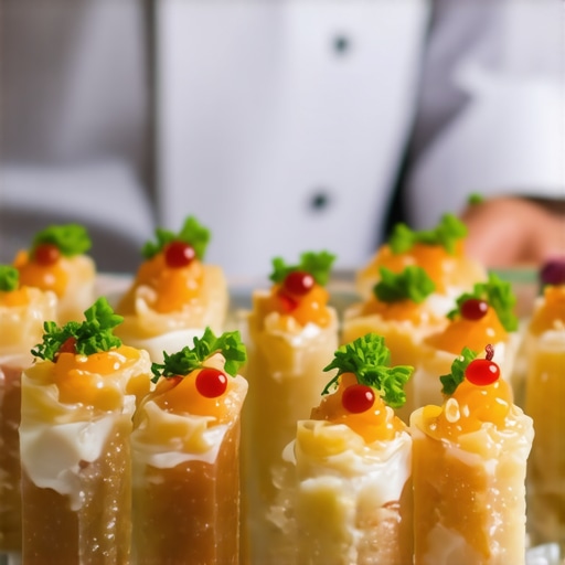 Private chefs presenting innovative molecular gastronomy dishes at wedding reception