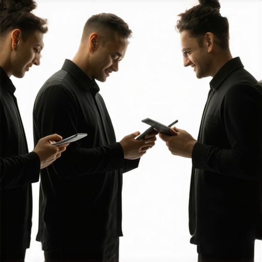 Wedding delivery staff coordinating with digital devices and designated routes.